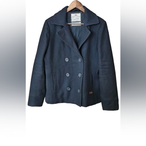 Roots Canada Wool Blend Pea Coat - Picture 1 of 5